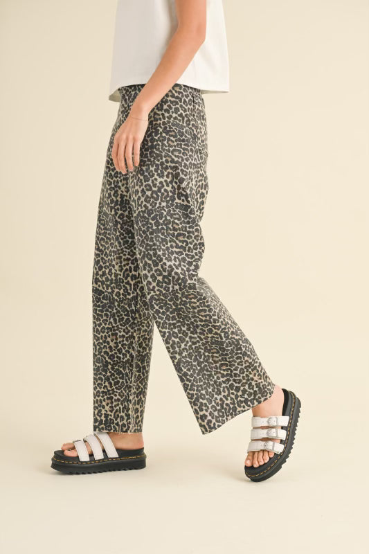 Leopard Print Jeans