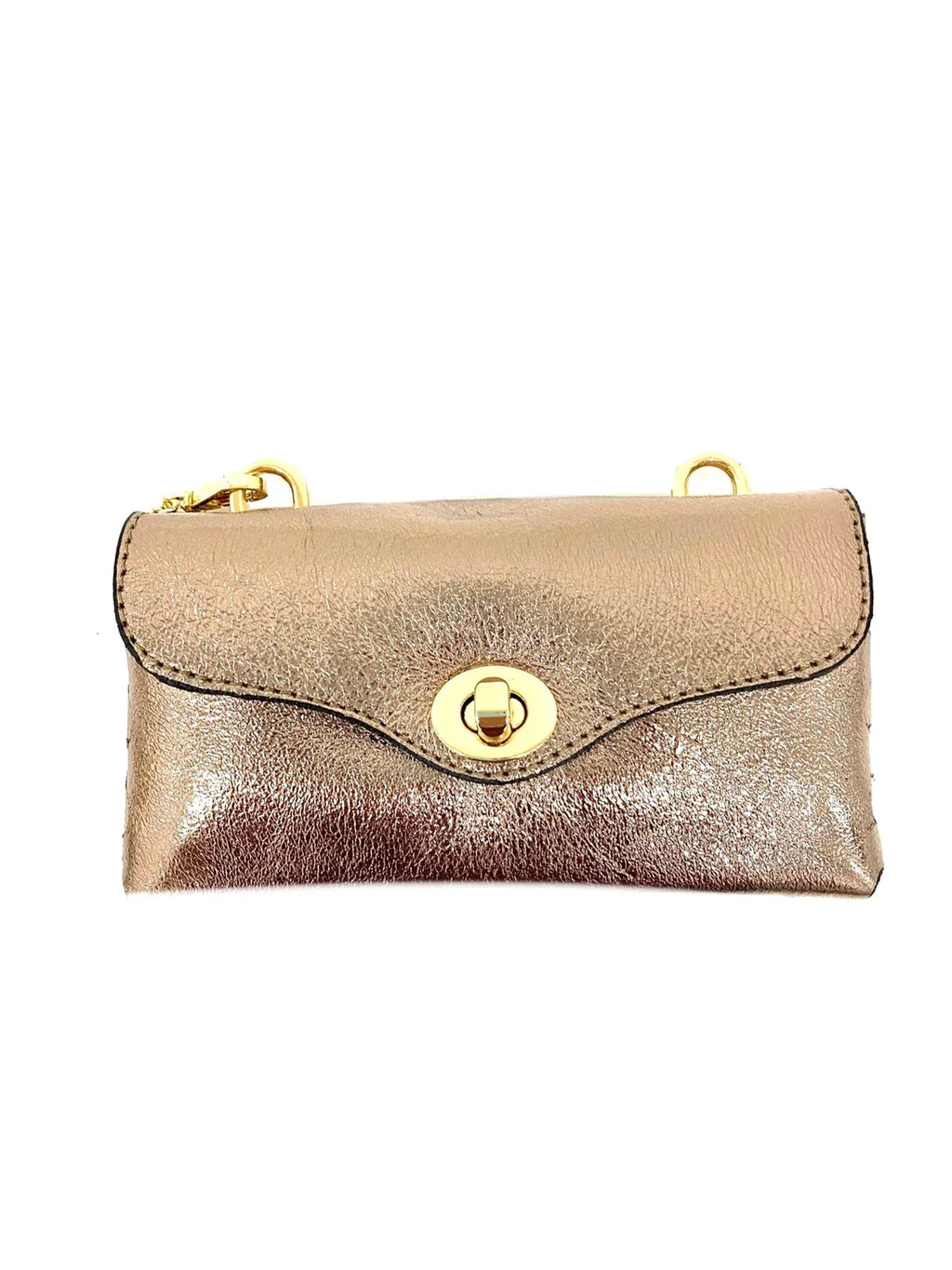 Bronze Mini Leather Bag