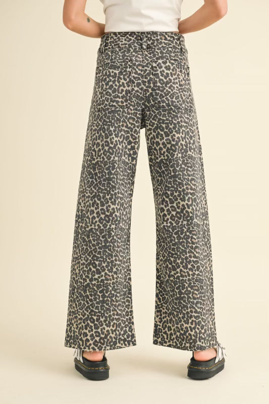 Leopard Print Jeans