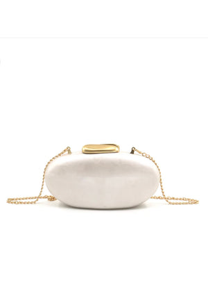 Beige Acrylic Clutch