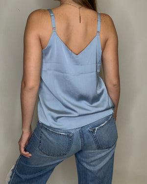 Dusty Blue Double Strap Cami