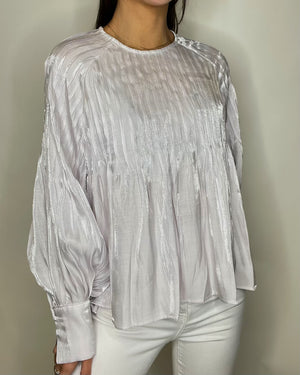Oyster Pleated Blouse